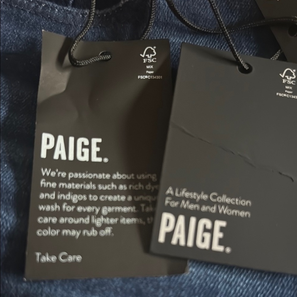 PAIGE Blue Ankle Cropped Jeans “Cindy” Anthropologie Exclusive - Picture 8 of 10